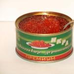 Which fish's red caviar is the most delicious?